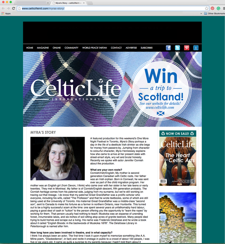 Myra's Story Interview Celtic Life International